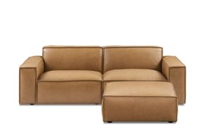 Castlery Jonathan Leather Sofa Testing the Top-Grain Leather Comfort and Durability